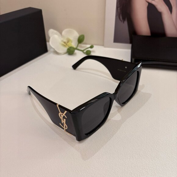 New Saint Laurent SL M119 BLAZE-001 Black Cat Eye Women\'s Sunglasses Fashion main image 7